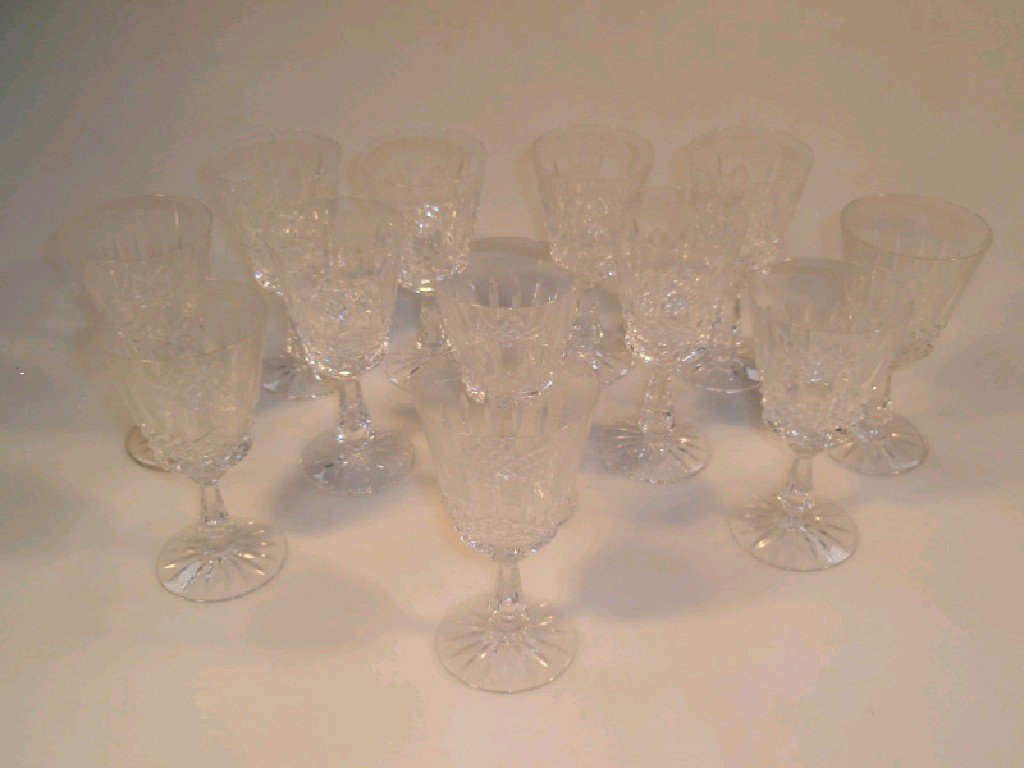 Appraisal: A set of twelve Waterford wine glasses en-suite with previous