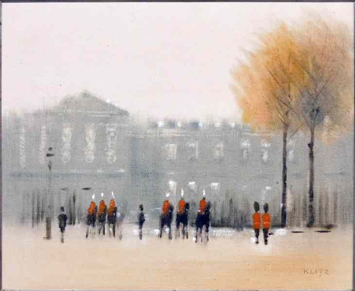 Appraisal: ANTHONY ROBERT KLITZ - GUARDS AT ST JAMES Oil on