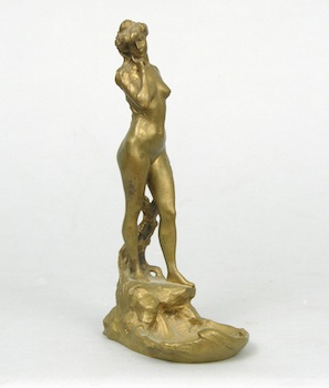 Appraisal: Roukhomovsky Continental th Century An Art Nouveau bronze figurine of