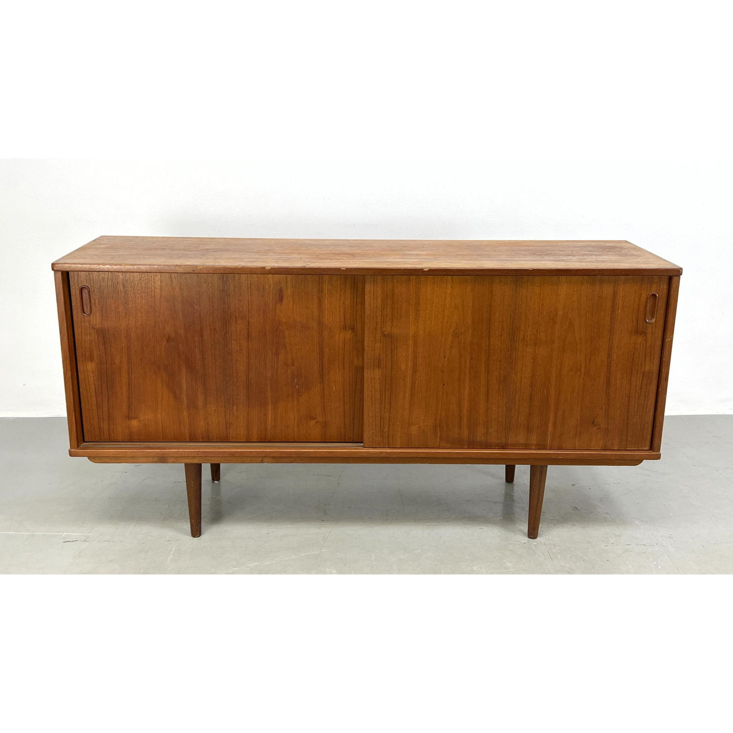 Appraisal: DYRLUND Danish Modern Teak Credenza Sideboard Dimensions H inches W