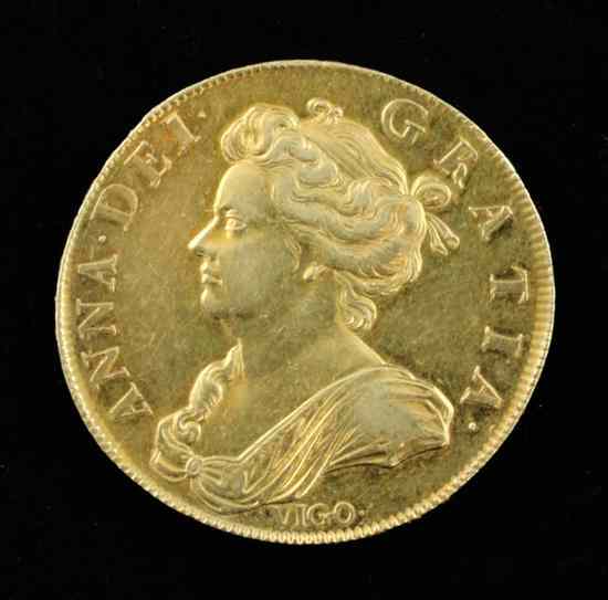 Appraisal: Queen Anne - - the celebrated Vigo Five Guineas first