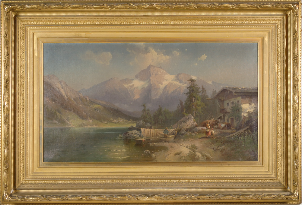 Appraisal: M BECKMAN OIL ON CANVAS Europe th th century Alpine