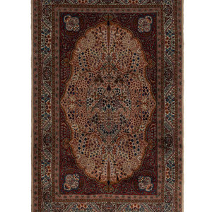 Appraisal: A Kirman Wool Rug Second Half th Century feet inches