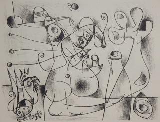 Appraisal: Joan Miro lithograph Joan Miro Spanish - - ''Ubu Roi''