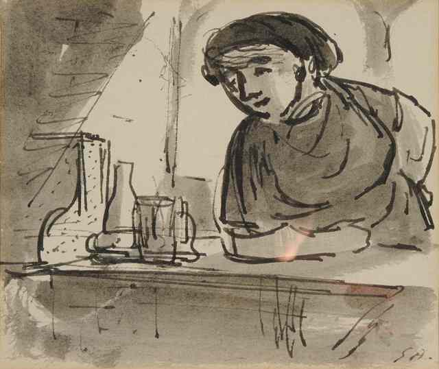 Appraisal: Edward Ardizzone British - The Barmaid initialled titled verso pen