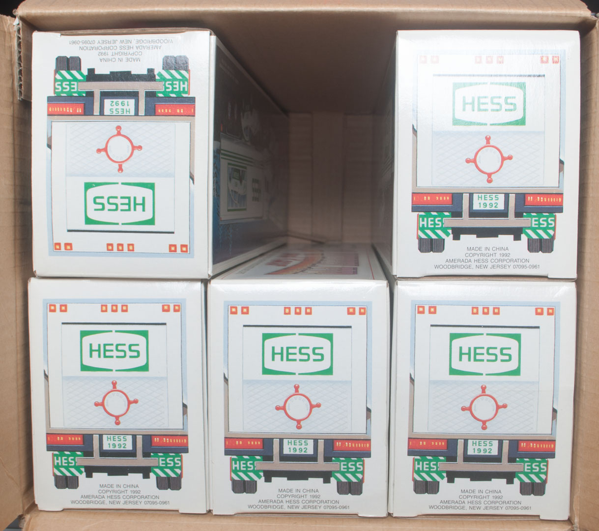 Appraisal: Five boxed Hess trucks