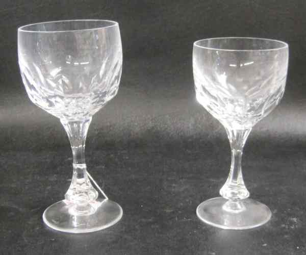 Appraisal: PIECE MIKASA CRYSTAL STEMWARE SET in the ''Buckingham'' pattern comprised