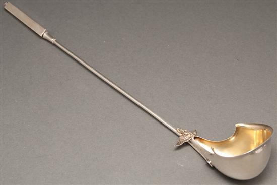 Appraisal: Egyptian Revival parcel-gilt silver punch ladle Gorham Providence RI circa