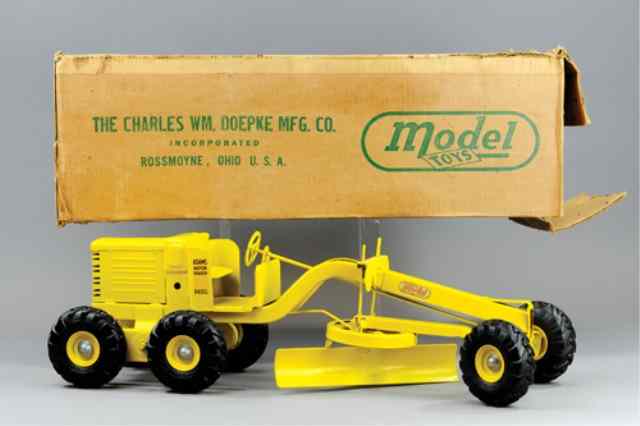 Appraisal: MODEL TOYS ADAMS ROAD GRADER WITH BOX Old Store Stock