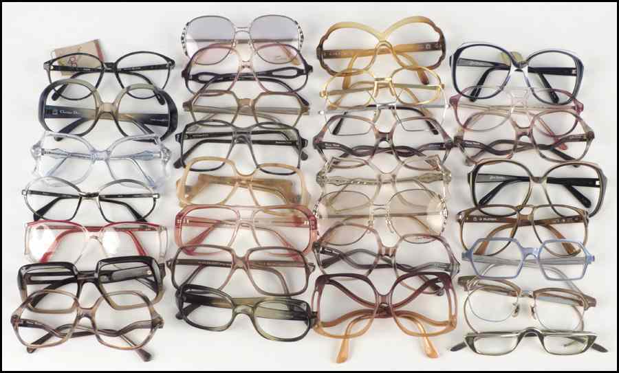 Appraisal: COLLECTON OF EYE GLASS FRAMES Including Christian Dior Oleg Cassini