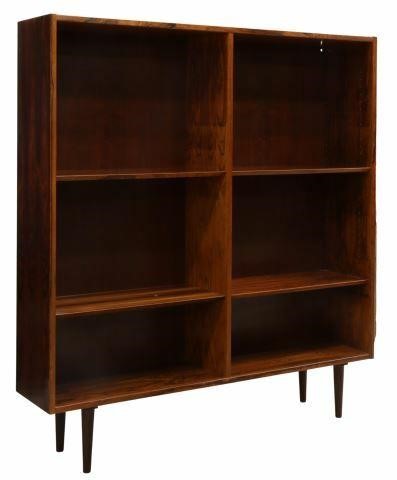 Appraisal: Danish mid-century modern rosewood bookcase Hundevad Company c s adjustable-height