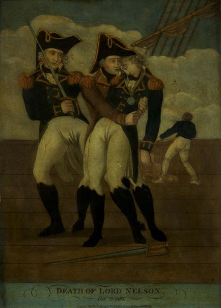 Appraisal: Death Of Lord Nelson Octr London P Stampa Dec Framed