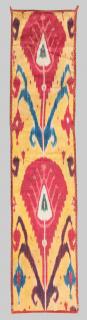 Appraisal: SILK IKAT PANEL SILK IKAT PANEL Uzbekistan ca ft in