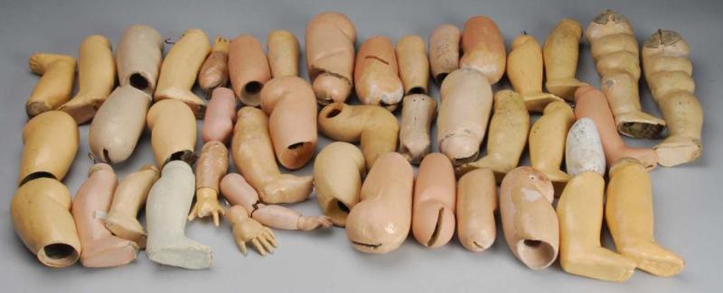 Appraisal: Large Lot of Antique French German Doll Limbs Description Two