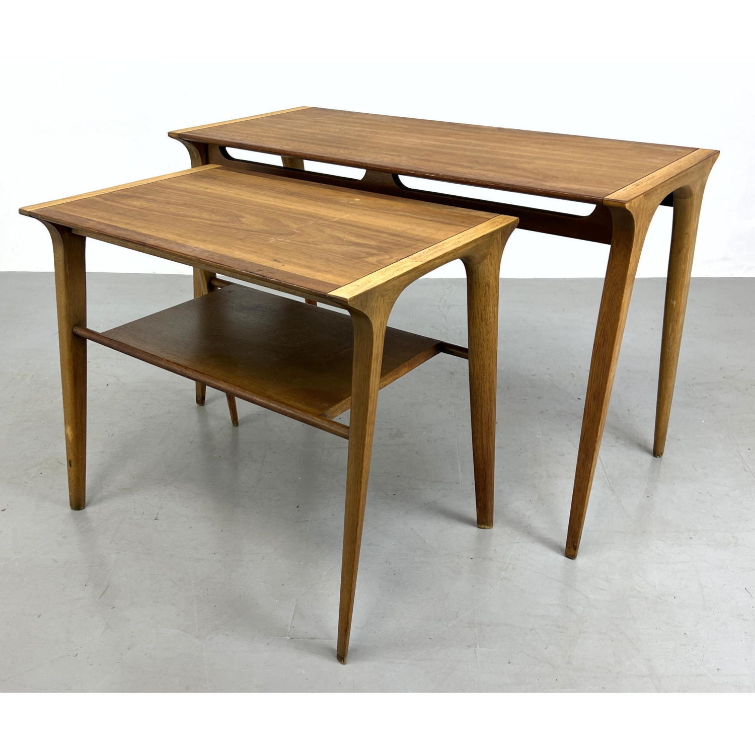 Appraisal: pc Arthur Van Court for Drexel Tables Banded sides Smaller