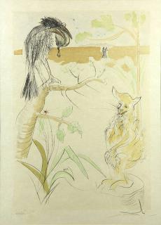 Appraisal: Print by Salvador Dali Salvador Dali Spanish - Le Corbeau