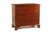 Appraisal: CHEST OF DRAWERS - Chippendale period graduated four drawer mahogany