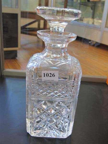 Appraisal: STUART CUT CRYSTAL DECANTER