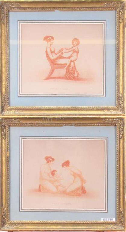 Appraisal: A pair of framed th century French prints entitled Montes