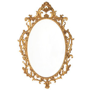 Appraisal: A Neoclassical Style Gilt Decorated Mirror th Century Height x