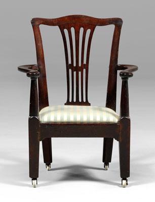 Appraisal: Rare Virginia Chippendale child s chair mahogany with yellow pine