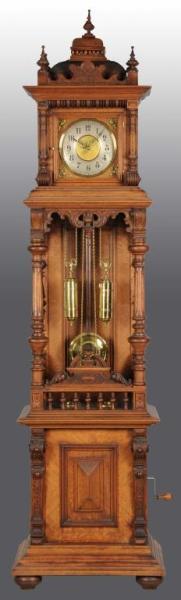 Appraisal: Disc Musical Grandfather Clock - Monopol with Description Germany ca