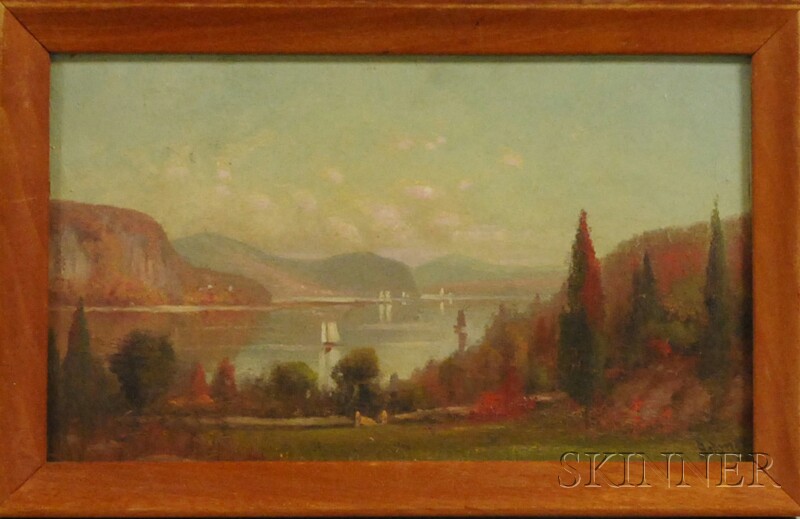 Appraisal: M DeForest Bolmer American - Hudson River View Signed Bolmer