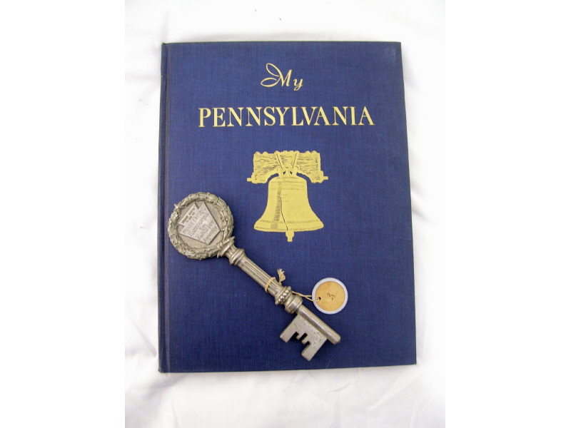 Appraisal: State Capitol Key Presented to Gov Martin Book Inscribed key