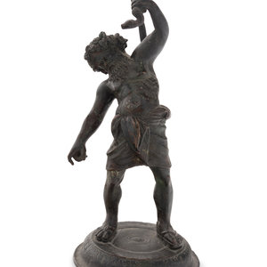 Appraisal: A Grand Tour Bronze Figure of Silenus Late th Century