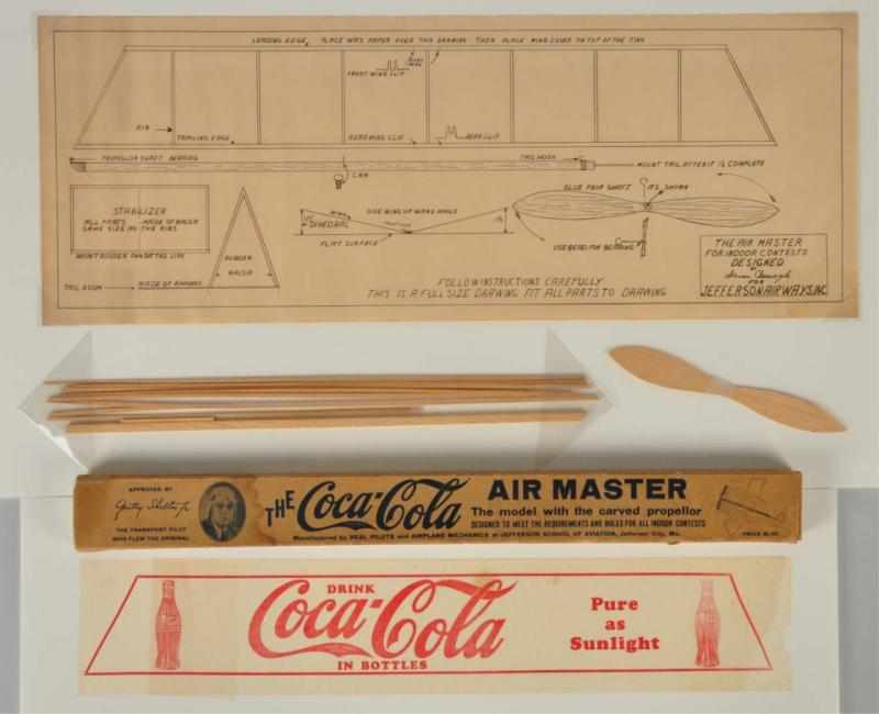 Appraisal: Lot of Coca-Cola Air Master Model Plane Kit Description Nice