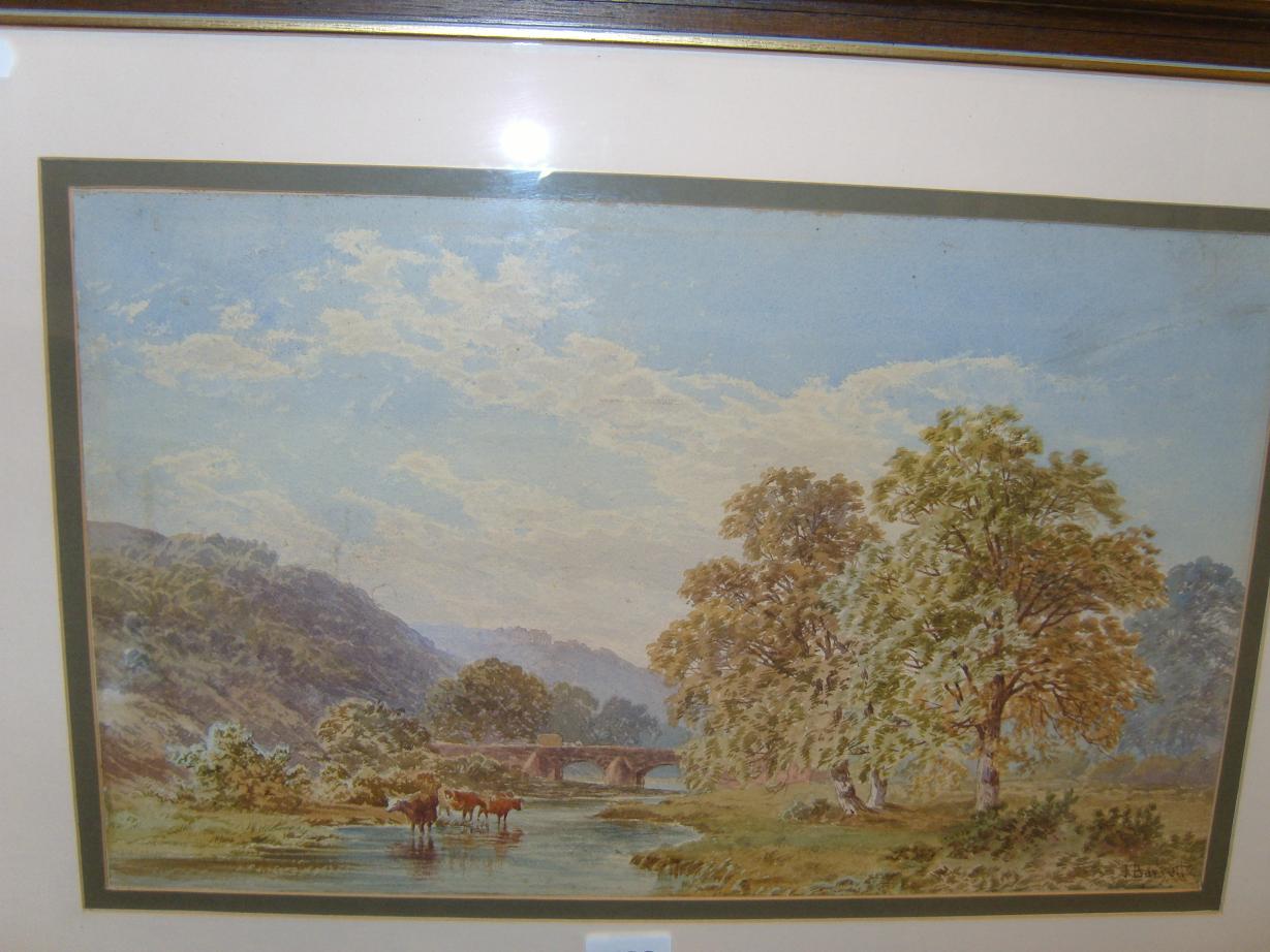 Appraisal: An early th century watercolour of a country landscape with