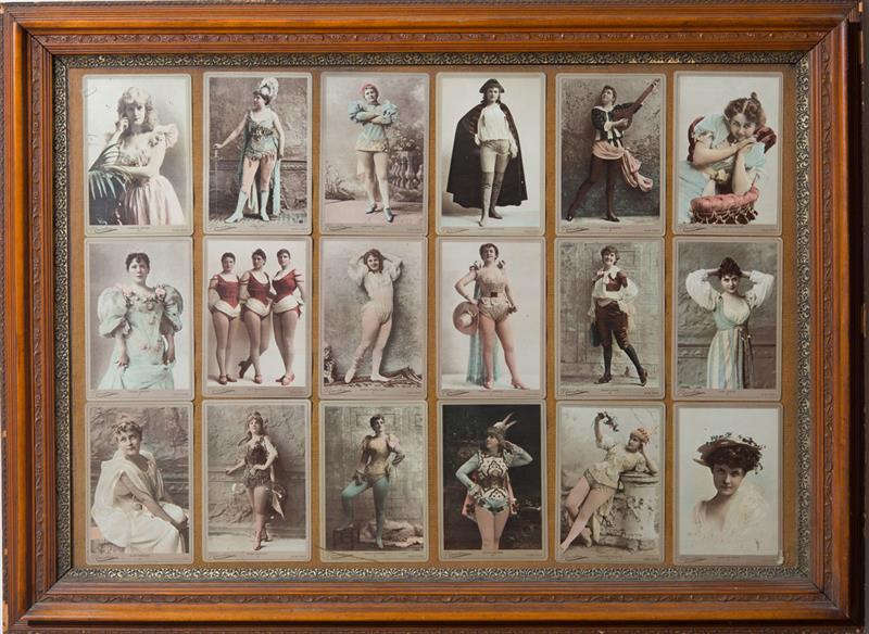 Appraisal: NATIONAL TOBACCO WORKS PREMIUM CABINET CARDS c s Photographs mounted