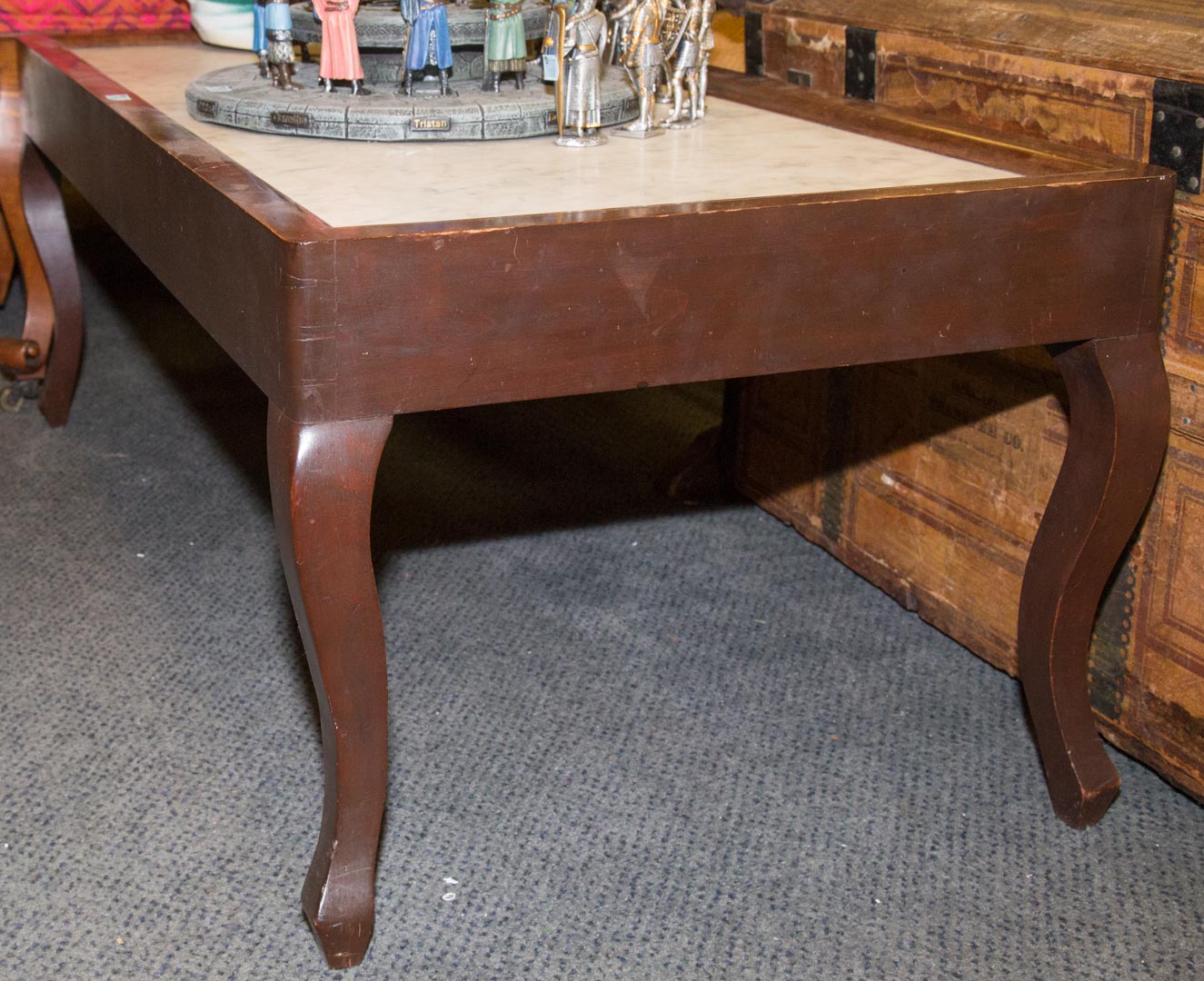 Appraisal: Marble top coffee table