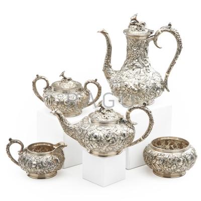 Appraisal: SAMUEL KIRK SONS STERLING SILVER TEA AND COFFEE Condition Report