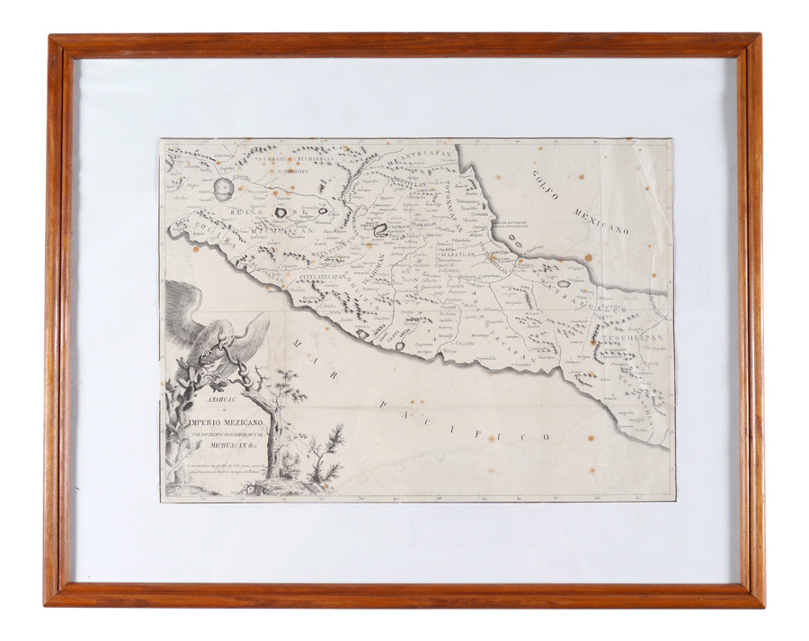 Appraisal: EARLY MEXICAN MAP AS IT WAS IN From the original