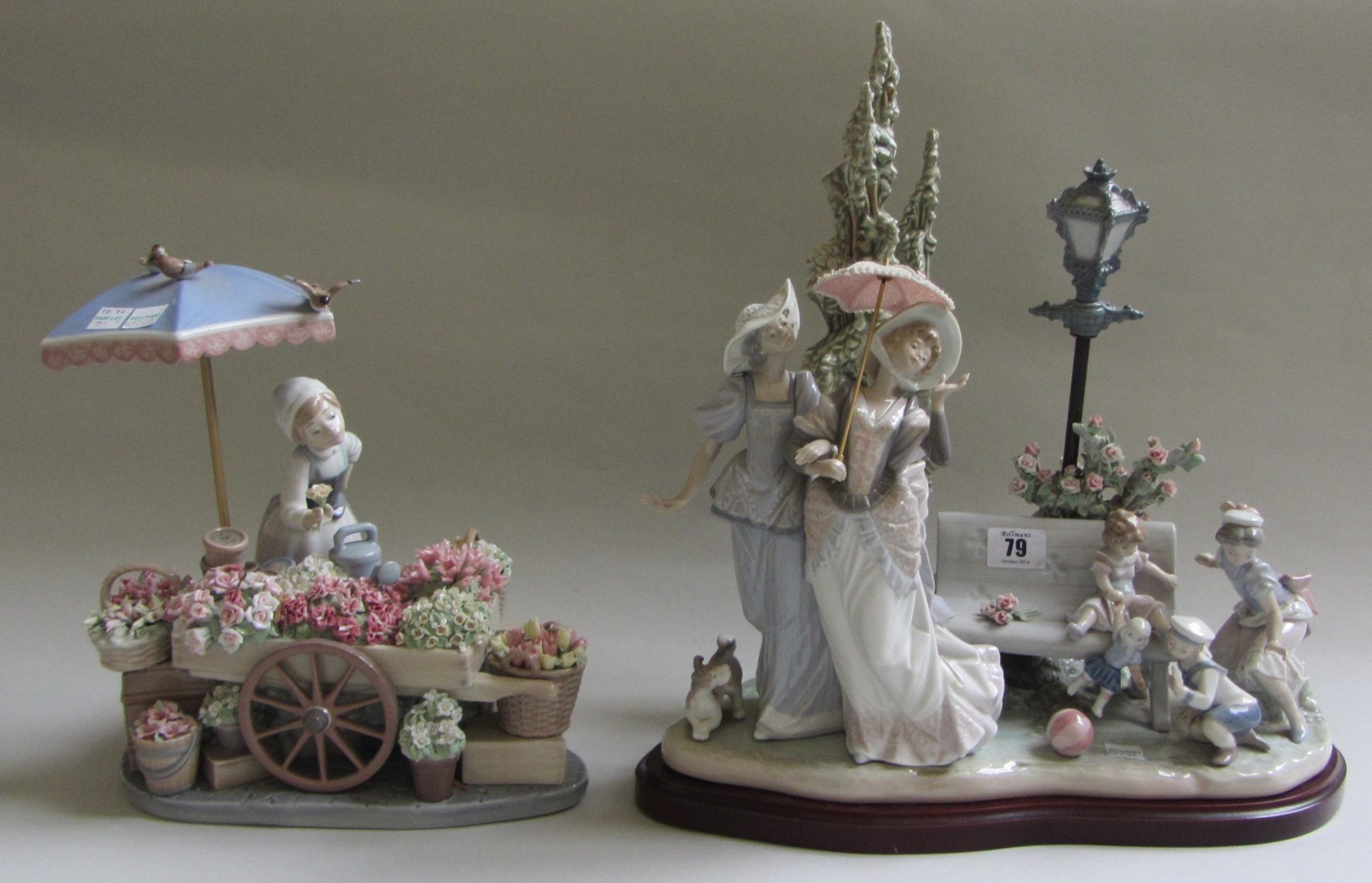 Appraisal: A Lladro porcelain figure group modelled with two ladies in