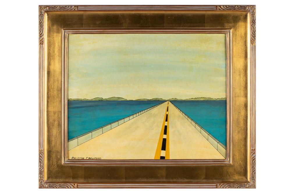 Appraisal: RALSTON CRAWFORD - STUDY FOR OVERSEAS HIGHWAY oil on panel