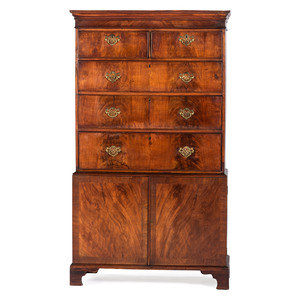 Appraisal: An English Mahogany Secretary Desk th Century Height x width