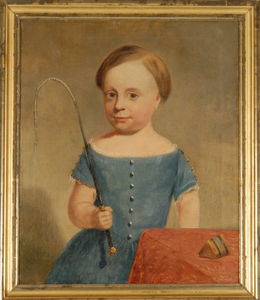 Appraisal: AMERICAN SCHOOL th CenturyPortrait of William Taylor Brewster Unsigned Old