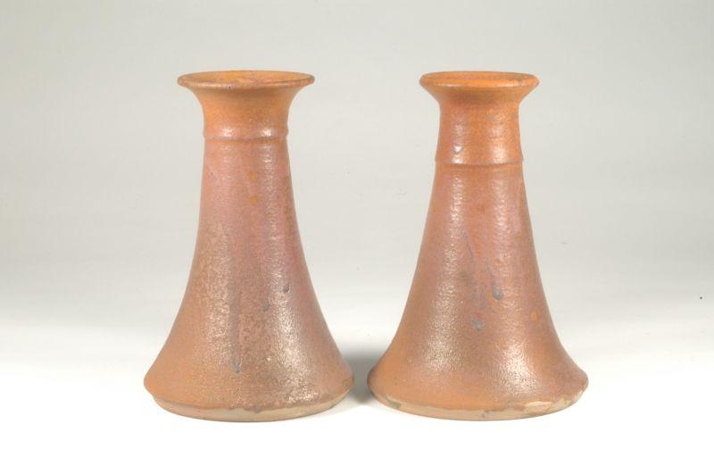 Appraisal: Signed Seagrove NC Pair of candlesticks H ' W Excellent