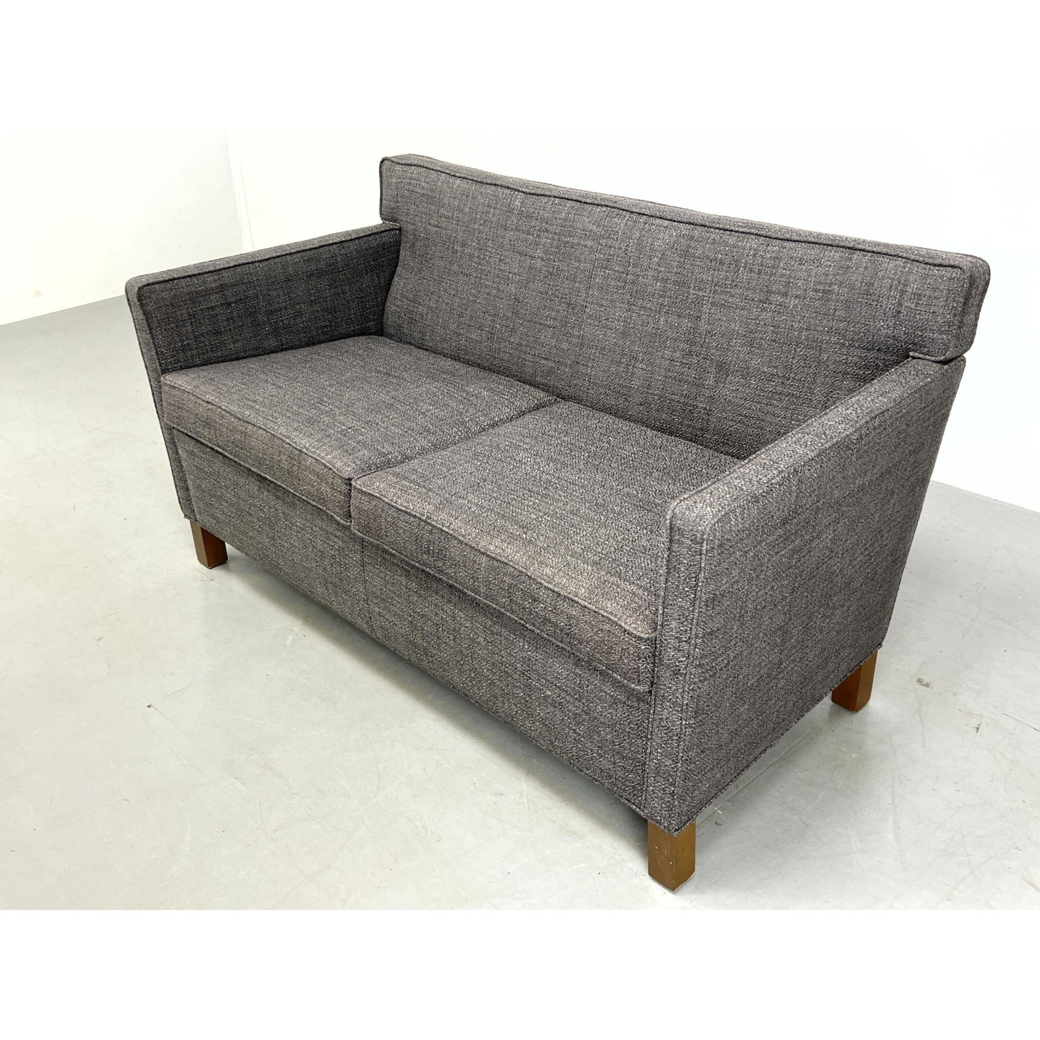 Appraisal: MIES VAN DE ROHE for KNOLL Sofa Love Seat Nubby