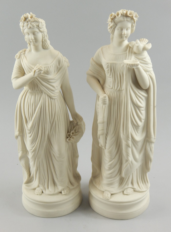 Appraisal: A pair of Victorian Parian figures each in the form