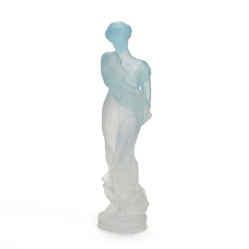 Appraisal: Daum Pate de Verre Crystal Mother and Child La Mere