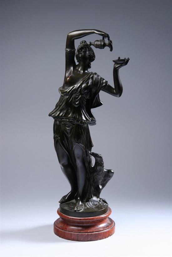 Appraisal: AFTER CLAUDE MICHEL KNOWN AS CLODION French - Nymph with