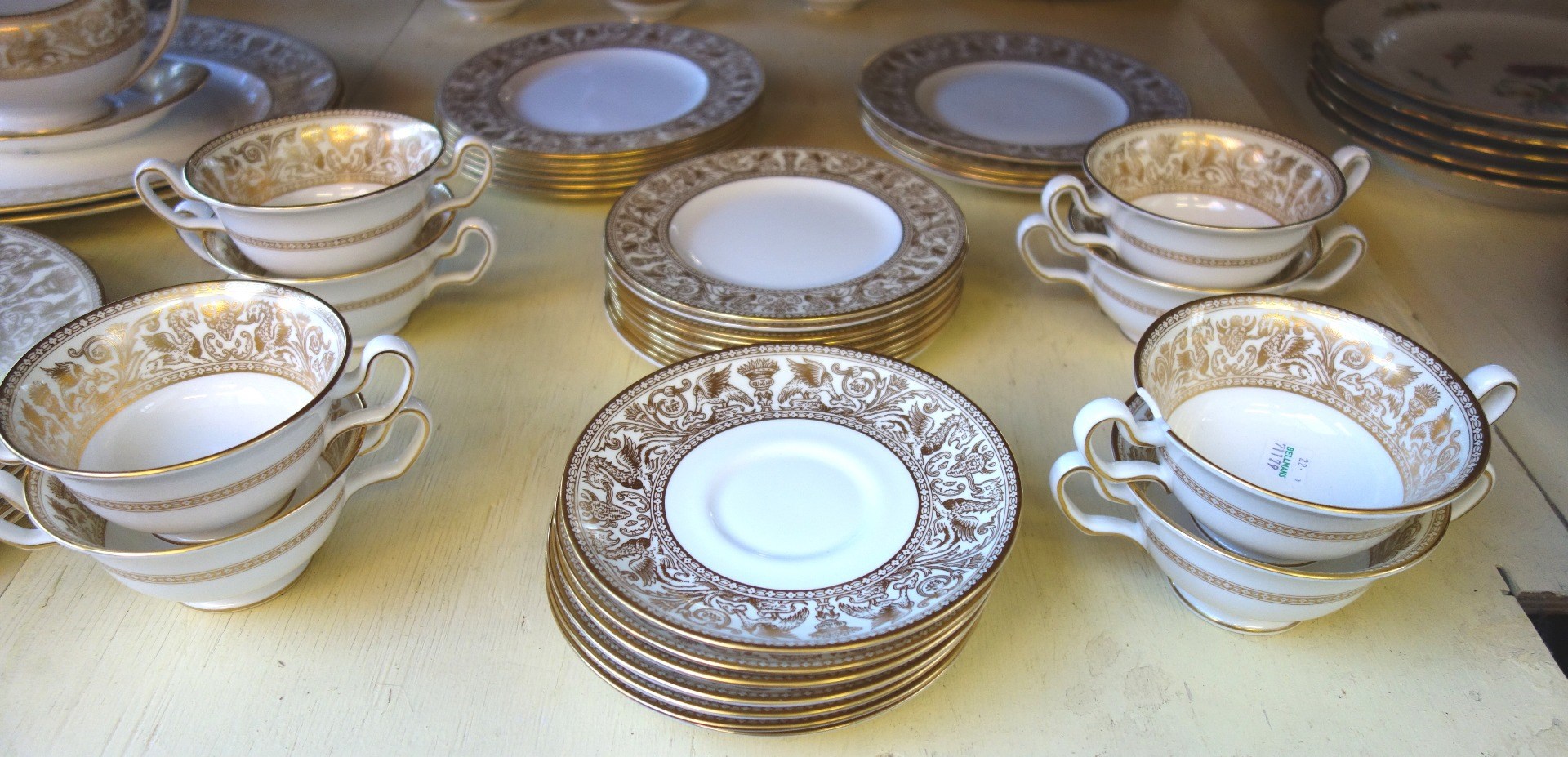 Appraisal: A Wedgwood porcelain part dinner service decorated with a wide