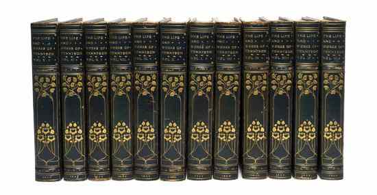 Appraisal: TENNYSON ALFRED Life and Works London Macmillan n d circa