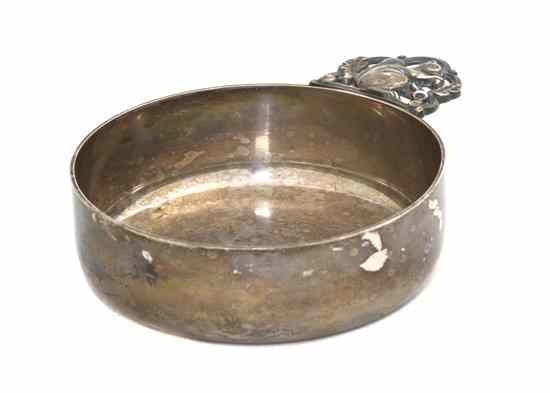 Appraisal: An American Sterling Silver Porringer Tiffany Co of circular form