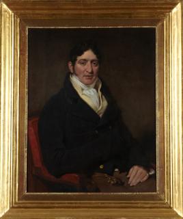 Appraisal: American School Portrait of a Young Gentleman in an Armchair