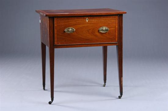 Appraisal: ENGLISH REGENCY OCCASIONAL TABLE th century Inlaid conque shell centering