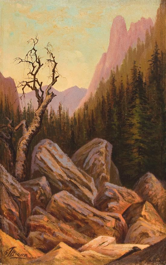 Appraisal: GRAFTON TYLER BROWN American - Yosemite Valley California oil on